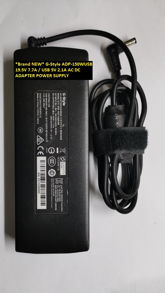 *Brand NEW* 5.5*2.5 ADP-150WUSB G-Style 19.5V 7.7A / USB 5V 2.1A AC DC ADAPTER POWER SUPPLY - Click Image to Close